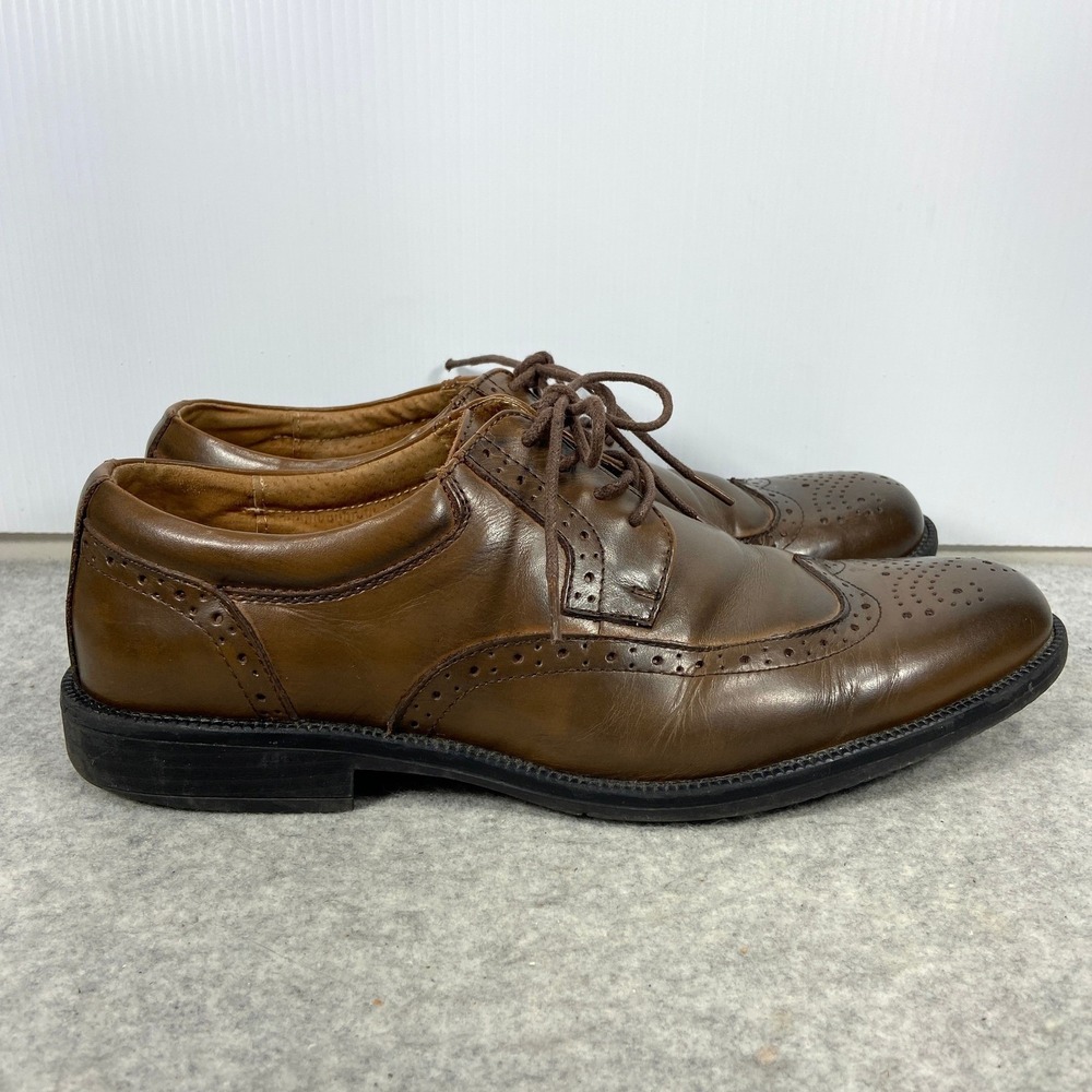 Clarks‎ Waterproof Brown Leather Wingtip Brogue Oxford Shoes Mens 9.5